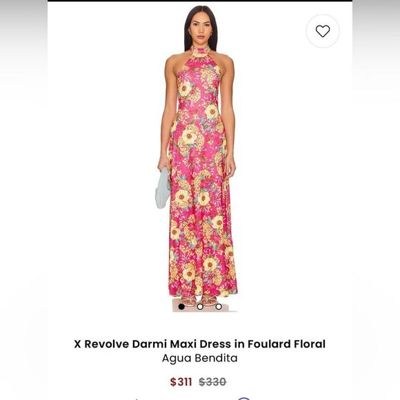 NWT 330.00 X Revolve Darmi Maxi Dress in Foulard Floral
Agua Bendita Medium - Picture 6 of 6